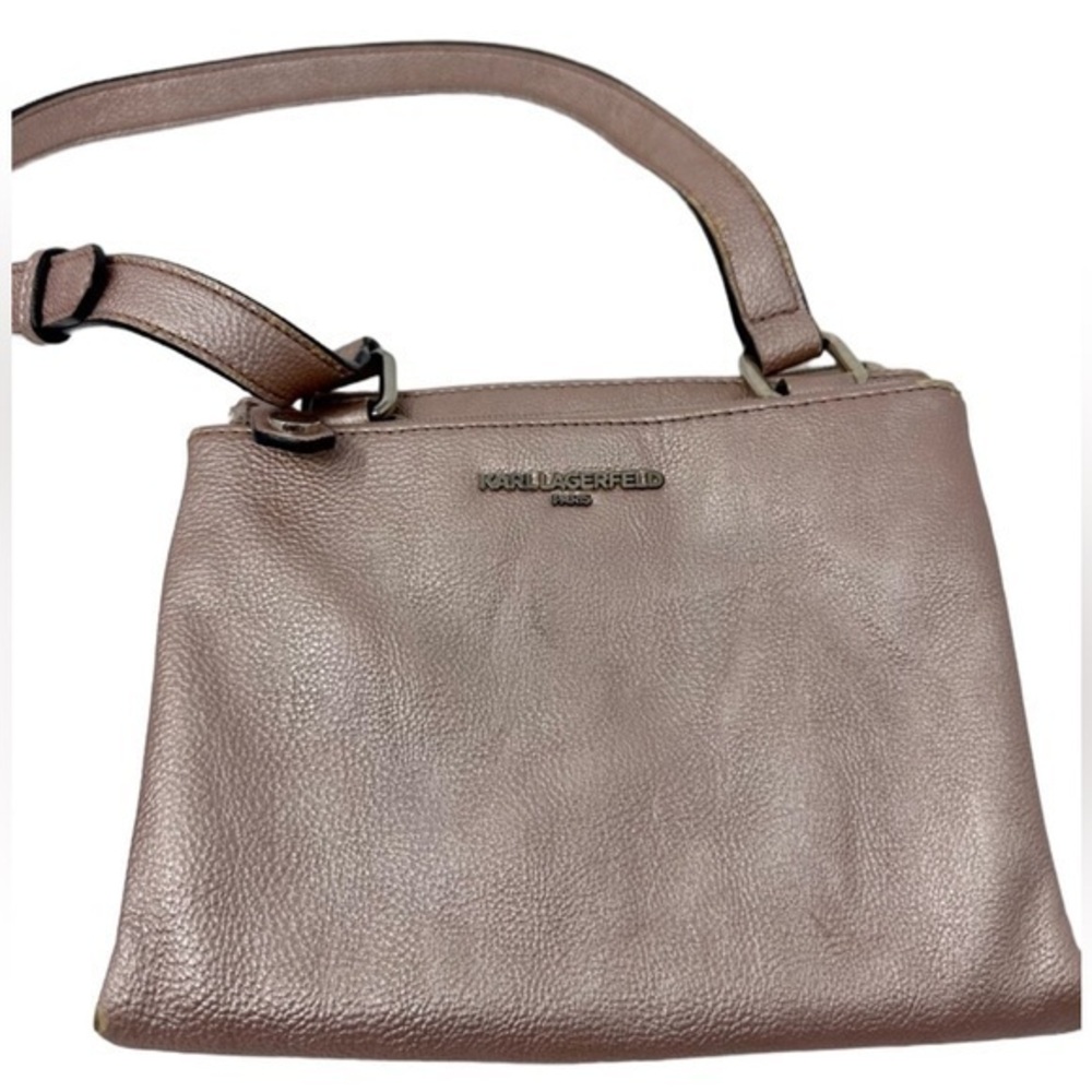 Karl Lagerfeld Champagne Pink Mini Crossbody Purse